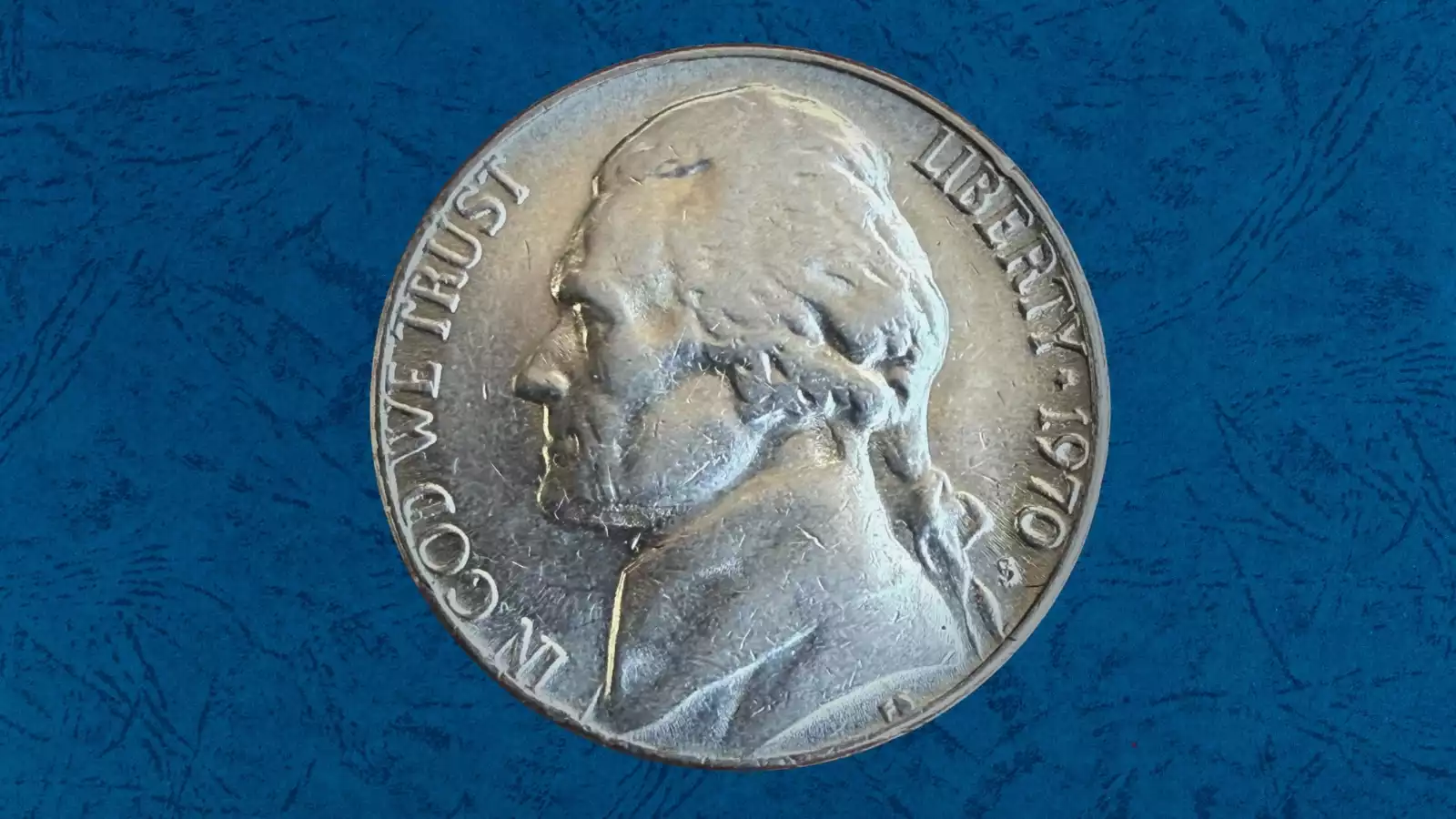 1970 nickel repunched mint mark error showing secondary ghost impression of D or S mint mark